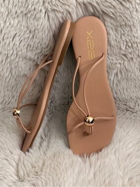 Ultra Thin T-Strap Square Toe Sandals